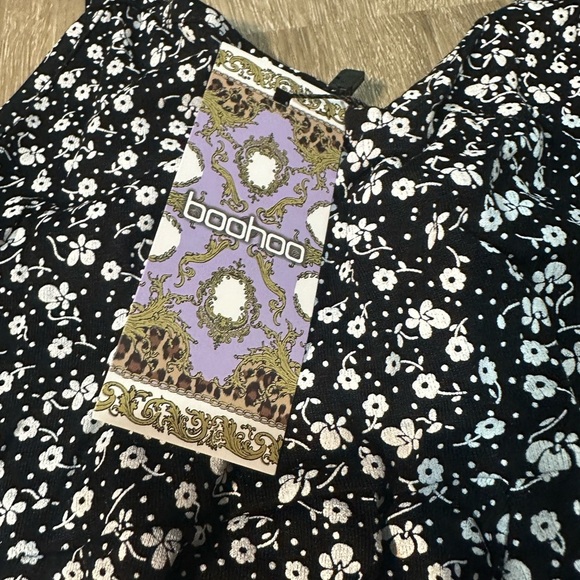 NWT MATERNITY BUNDLE: Polka Dot Dress & Black and White Romper 6 👑 - Picture 6 of 7